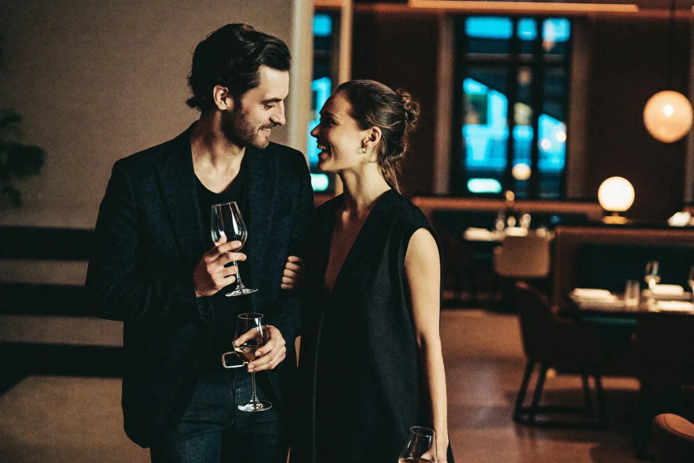 Couple at a restaurant
